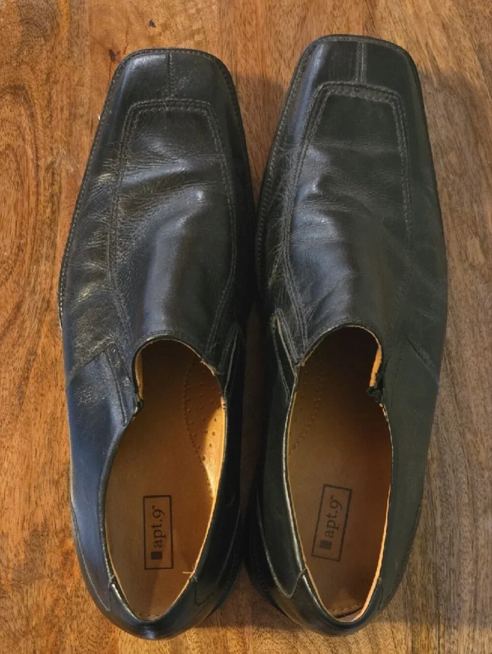 Apt. 9 Black Leather Slip-On Loafers